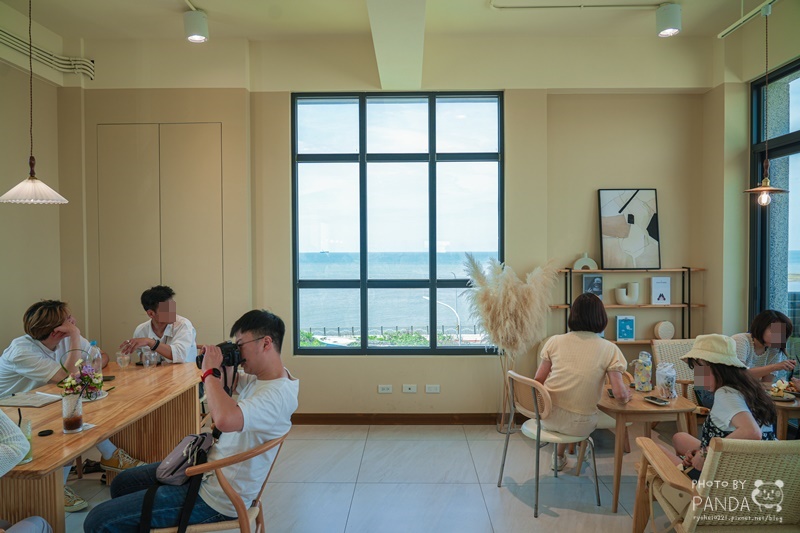 桃園大園｜橙夕咖啡Afterglow cafe．竹圍漁港周邊簡約韓系海景咖啡廳 @Panda&#039;s paradise