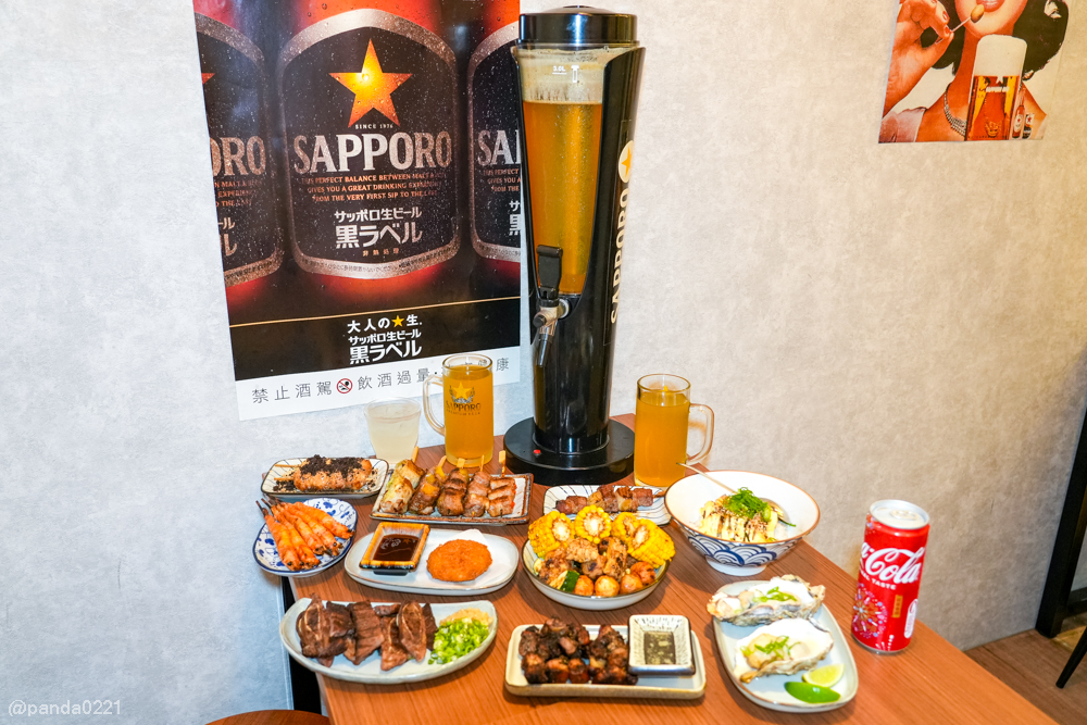 桃園｜和也串燒專門(桃園中正店)．多元水果口味串燒，浮誇啤酒柱聚餐必選！ @Panda&#039;s paradise