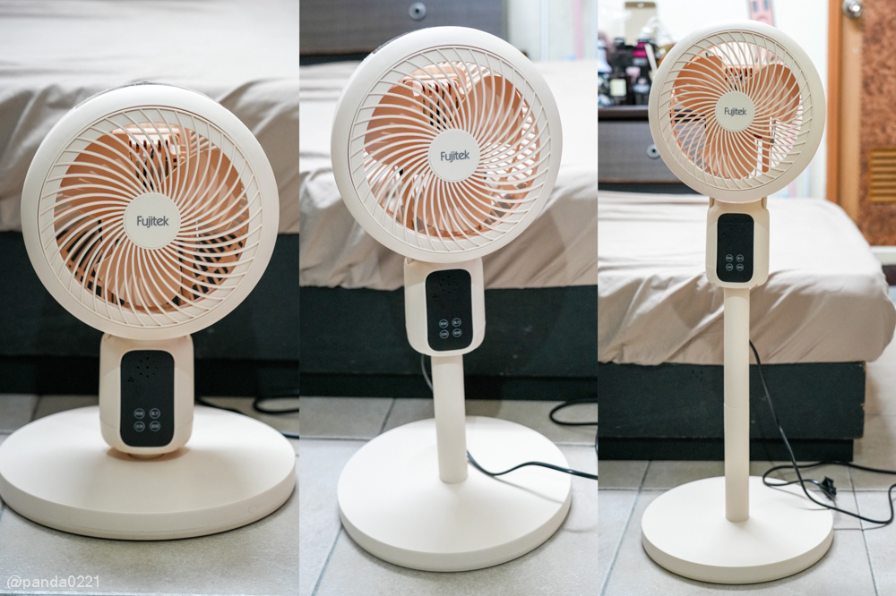 電風扇開箱｜Fujitek富士電通語音遙控循環扇．360度擺頭設計，夏日省電涼感推薦！ @Panda&#039;s paradise
