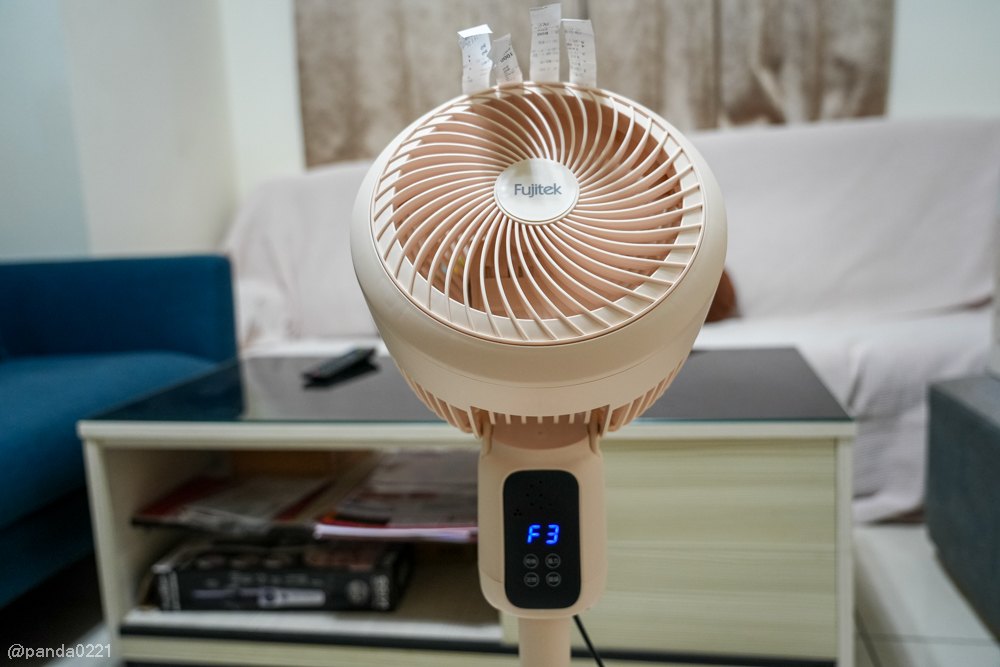 電風扇開箱｜Fujitek富士電通語音遙控循環扇．360度擺頭設計，夏日省電涼感推薦！ @Panda&#039;s paradise