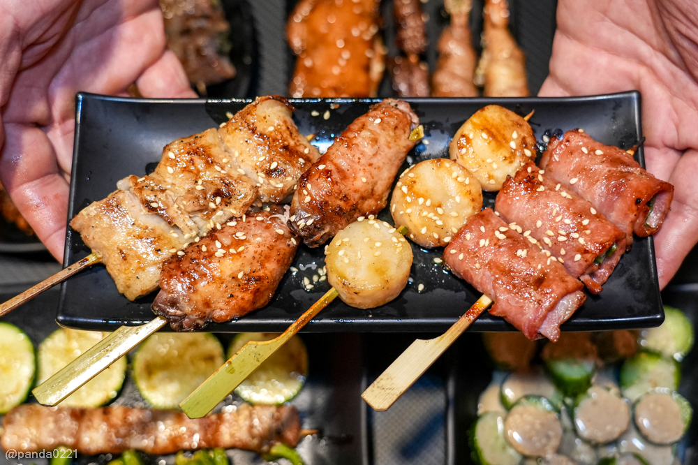 桃園｜赤烤bar．純炭火直球焦香串燒，平價美味，下班小酌聚餐首選！ @Panda&#039;s paradise
